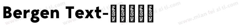 Bergen Text字体转换